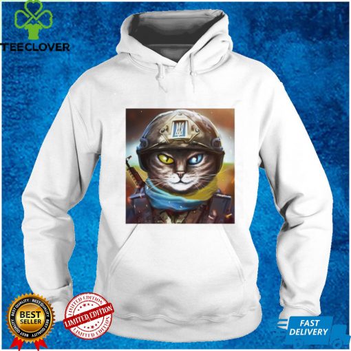 Cat Ukrainian Soldier Classic T Shirt
