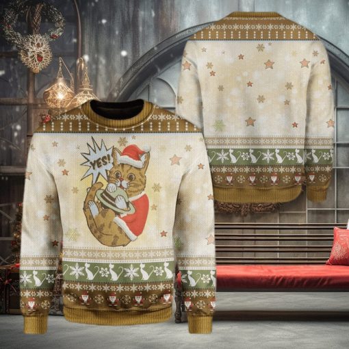 Cat Unisex Ugly Sweater For Christmas