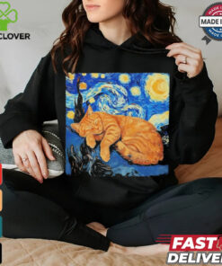 Cat Van Gogh Starry Night Shirt