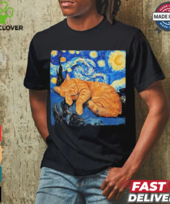 Cat Van Gogh Starry Night Shirt