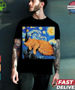 Cat Van Gogh Starry Night Shirt