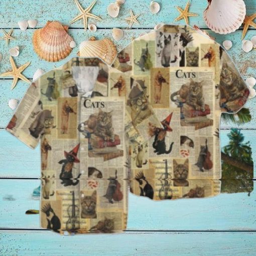 Cat With Friends Hawaiian Shirt Impressive Gift For Men And Women