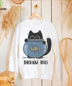 Cat and Fish Dreaming Big in 2024 t shirt
