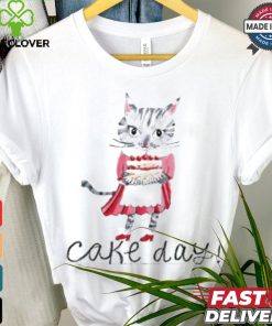 Cat cake day art shirt