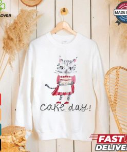 Cat cake day art shirt