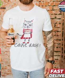 Cat cake day art shirt
