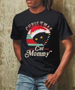 Cat hat santa christmas cat mommy hoodie, sweater, longsleeve, shirt v-neck, t-shirt