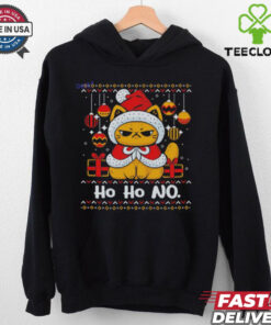 Cat ho ho no Christmas outfit shirt 1 Cat ho ho no Christmas outfit shirt