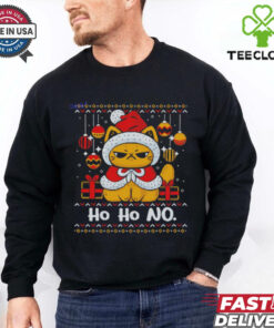 Cat ho ho no Christmas outfit shirt 3 Cat ho ho no Christmas outfit shirt