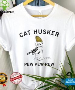 Cat husker pew pew pew hoodie, sweater, longsleeve, shirt v-neck, t-shirt