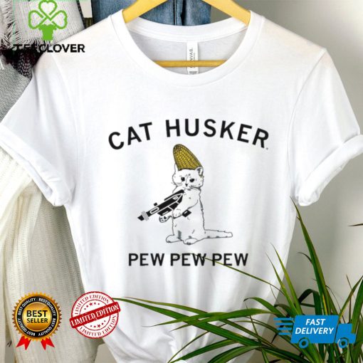 Cat husker pew pew pew hoodie, sweater, longsleeve, shirt v-neck, t-shirt