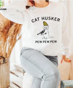 Cat husker pew pew pew hoodie, sweater, longsleeve, shirt v-neck, t-shirt