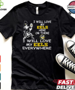 Cat in the hat I will love Parramatta Eels here or there everywhere shirt