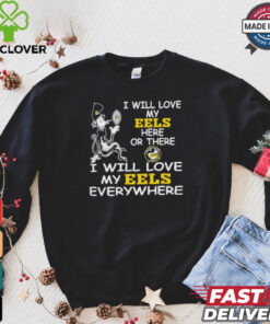 Cat in the hat I will love Parramatta Eels here or there everywhere shirt