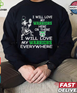 Cat in the hat I will love my New Zealand Warriors here or there everywhere shirt