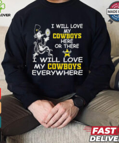 Cat in the hat I will love my North Queensland Cowboys here or there everywhere shirt