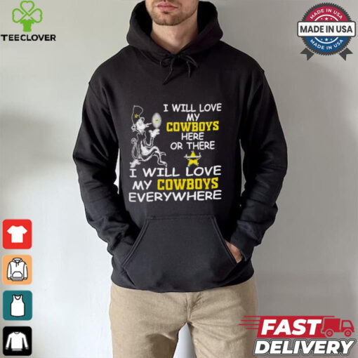 Cat in the hat I will love my North Queensland Cowboys here or there everywhere shirt