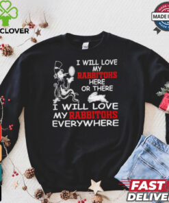 Cat in the hat I will love my South Sydney Rabbitohs here or there everywhere shirt