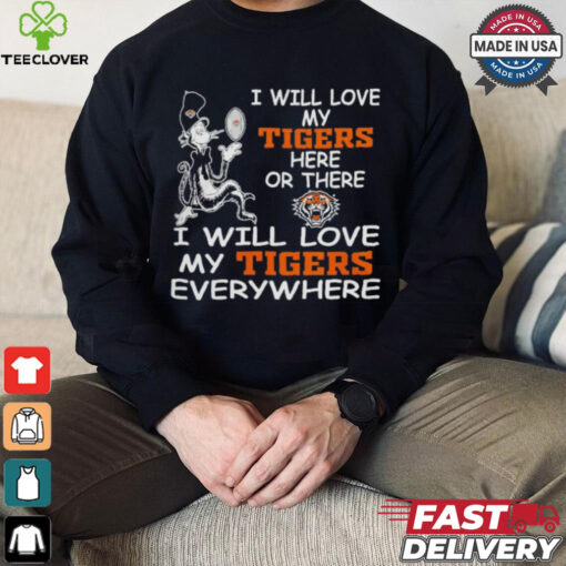 Cat in the hat I will love my Wests Tigers here or there everywhere shirt