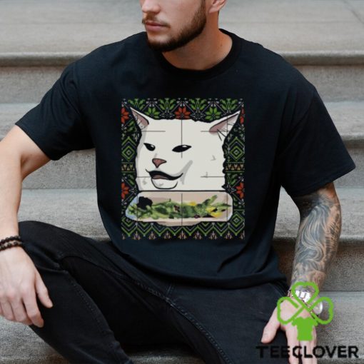 Cat meme dinner ugly sweater christmas funny design png hoodie, sweater, longsleeve, shirt v-neck, t-shirt