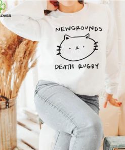 Cat newgrounds death rugby funny T hoodie, sweater, longsleeve, shirt v-neck, t-shirt