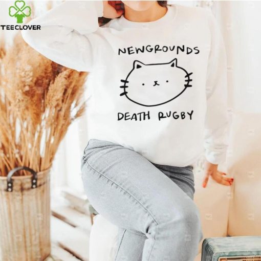 Cat newgrounds death rugby funny T hoodie, sweater, longsleeve, shirt v-neck, t-shirt