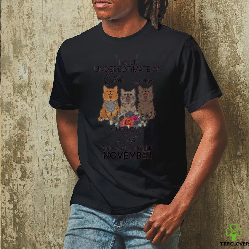 Cat old lady November Hooded shirt Cat old lady November Hooded shirt