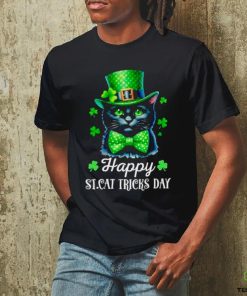 Cat portrait wear green hat happy St. cat tricks day st Patrick’s day cat hoodie, sweater, longsleeve, shirt v-neck, t-shirt