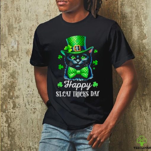 Cat portrait wear green hat happy St. cat tricks day st Patrick’s day cat hoodie, sweater, longsleeve, shirt v-neck, t-shirt