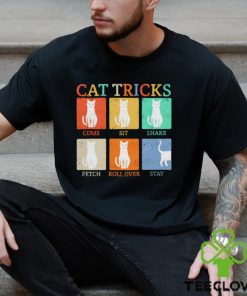 Cat tricks come sit shake fetch roll over stay hoodie, sweater, longsleeve, shirt v-neck, t-shirt