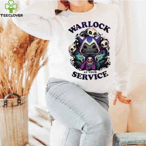 Cat warlock at your service hoodie, sweater, longsleeve, shirt v-neck, t-shirt