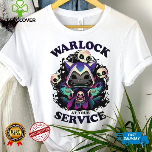 Cat warlock at your service hoodie, sweater, longsleeve, shirt v-neck, t-shirt