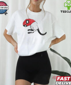 Cat wearing Spiderman mask shirt 1 Cat wearing Spiderman mask shirt