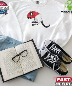 Cat wearing Spiderman mask shirt 3 Cat wearing Spiderman mask shirt