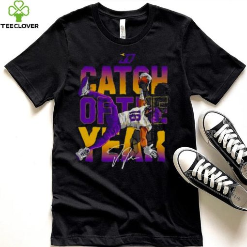 Catch Of The Year Justin Jefferson Viking football signature hoodie, sweater, longsleeve, shirt v-neck, t-shirt