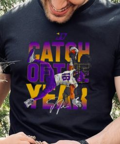 Catch Of The Year Justin Jefferson Viking football signature shirt