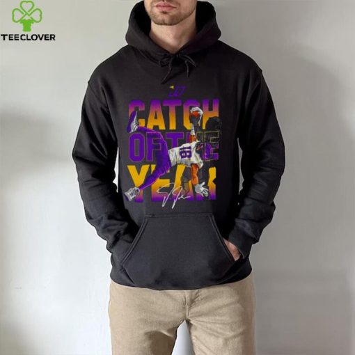 Catch Of The Year Justin Jefferson Viking football signature hoodie, sweater, longsleeve, shirt v-neck, t-shirt