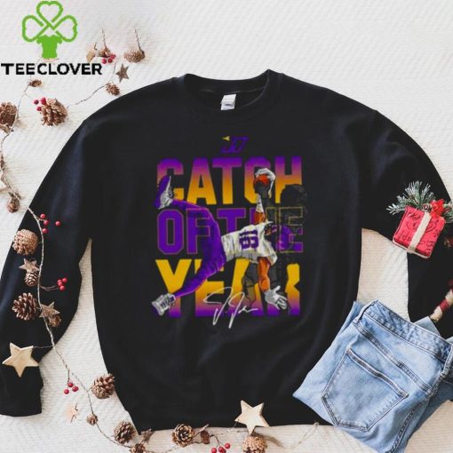 Catch Of The Year Justin Jefferson Viking football signature hoodie, sweater, longsleeve, shirt v-neck, t-shirt