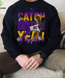 Catch Of The Year Justin Jefferson Viking football signature hoodie, sweater, longsleeve, shirt v-neck, t-shirt