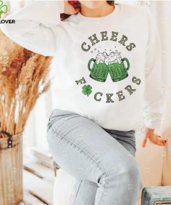 Caterpillar Cheers Fckers' St Patricks Day Beer Drinking Funny T shirt