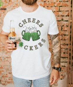 Caterpillar Cheers Fckers' St Patricks Day Beer Drinking Funny T shirt