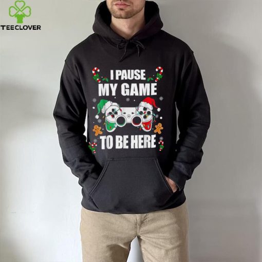 Caterpillar Christmas Gamer I Paused My Game To Be Here Video Gamer Xmas T  shirt