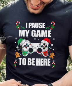 Caterpillar Christmas Gamer I Paused My Game To Be Here Video Gamer Xmas T shirt 2 Caterpillar Christmas Gamer I Paused My Game To Be Here Video Gamer Xmas T shirt