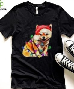 Caterpillar Christmas Lights Gifts Funny Xmas Dog Lover V neck T shirt
