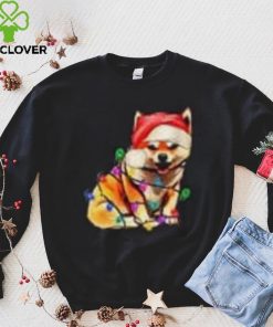 Caterpillar Christmas Lights Gifts Funny Xmas Dog Lover V neck T shirt