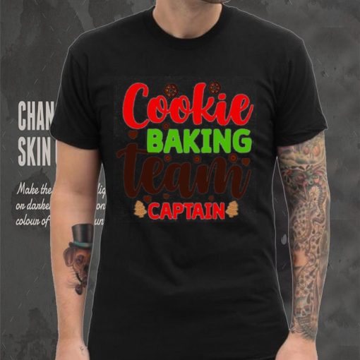 Caterpillar Cookie Baking Team Captain Gingerbread Funny Christmas Shirt