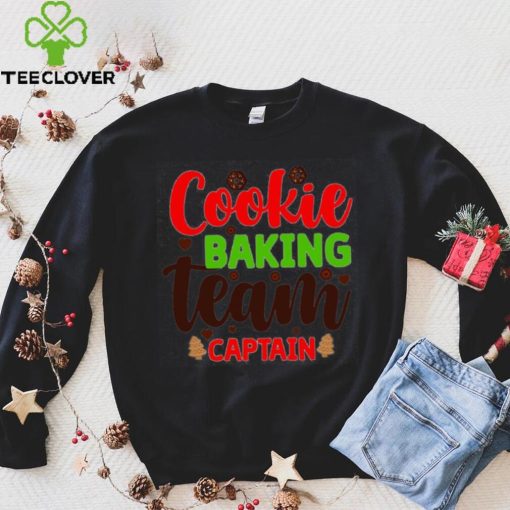 Caterpillar Cookie Baking Team Captain Gingerbread Funny Christmas Shirt