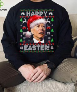 Caterpillar Funny Joe Biden Happy Easter Ugly Christmas Long Sleeve T shirt