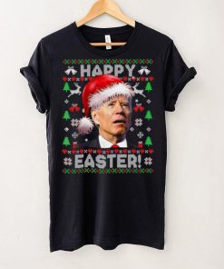 Caterpillar Funny Joe Biden Happy Easter Ugly Christmas Long Sleeve T shirt