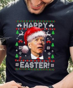 Caterpillar Funny Joe Biden Happy Easter Ugly Christmas Long Sleeve T shirt